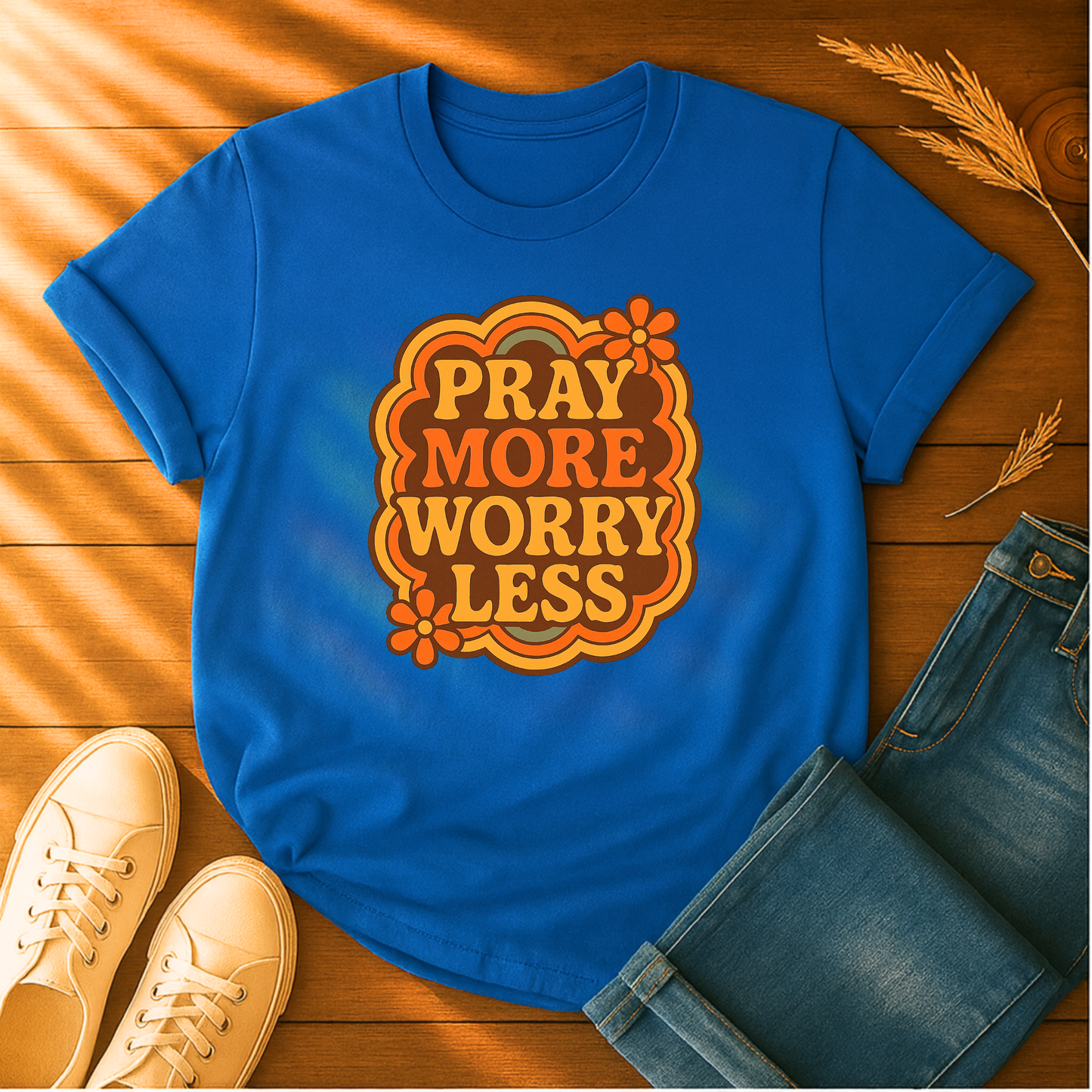 Pray More, Worry Less T-Shirt