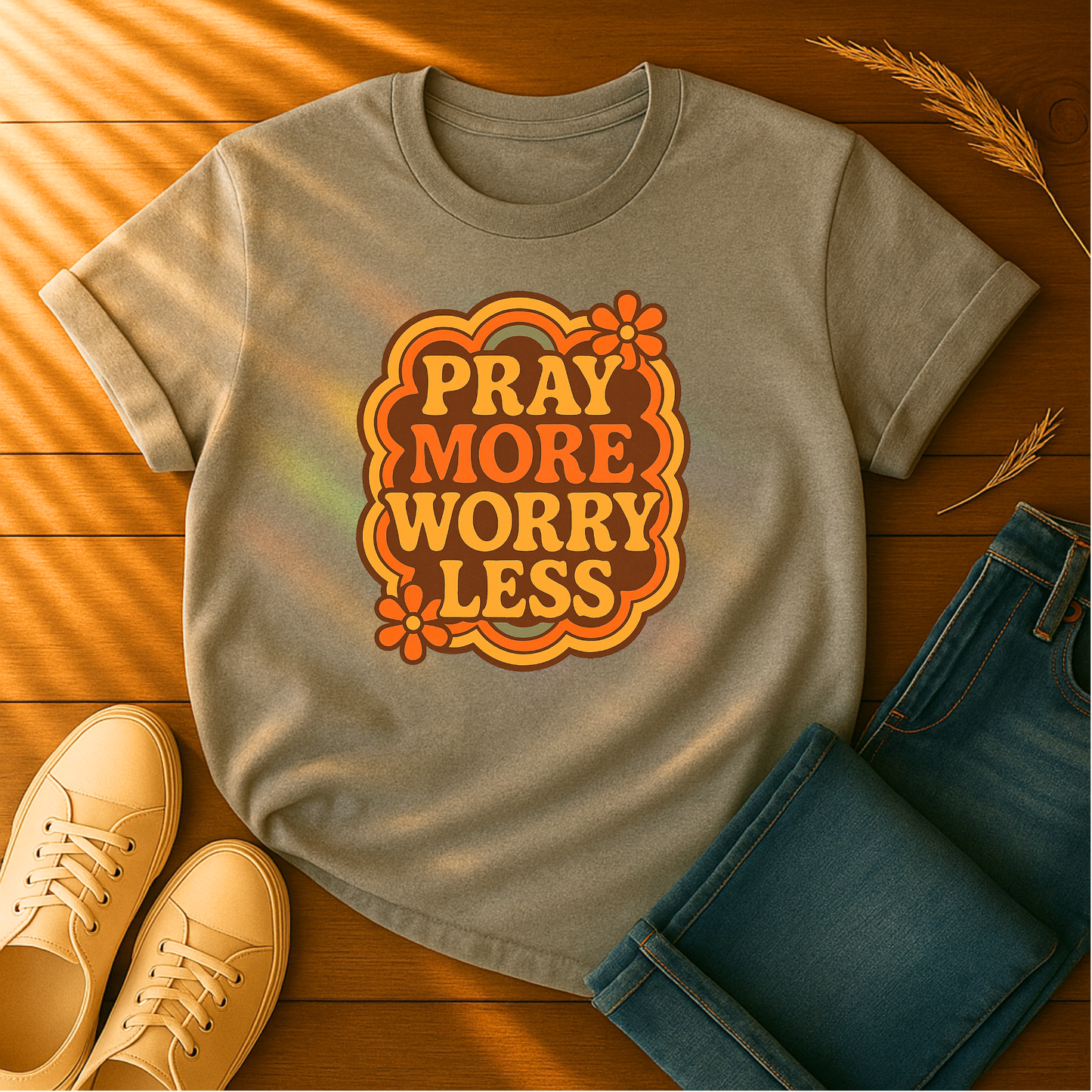 Pray More, Worry Less T-Shirt