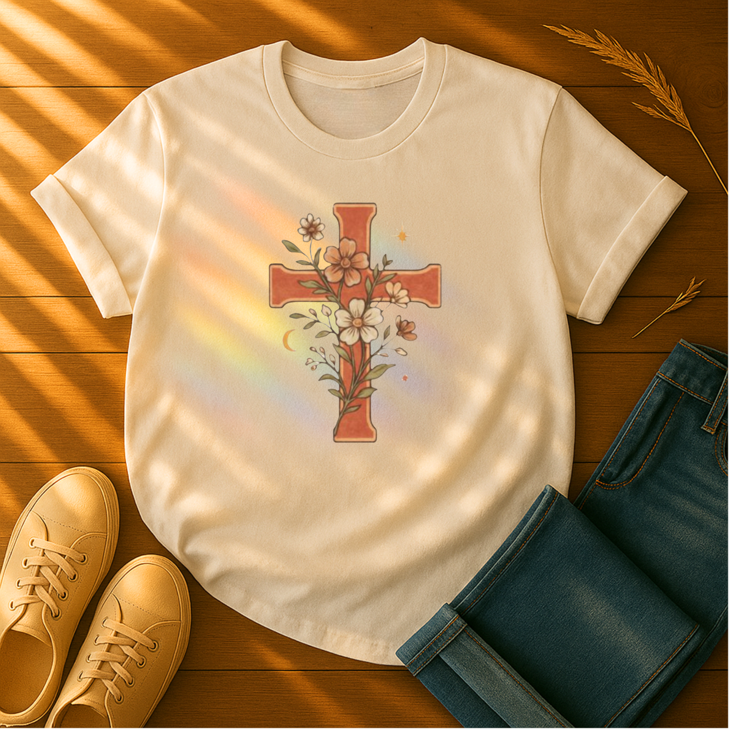 Flower Cross T-Shirt