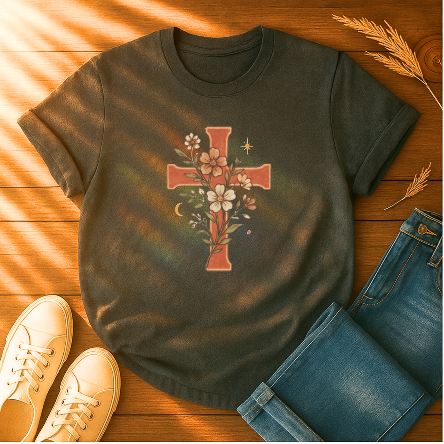 Flower Cross T-Shirt