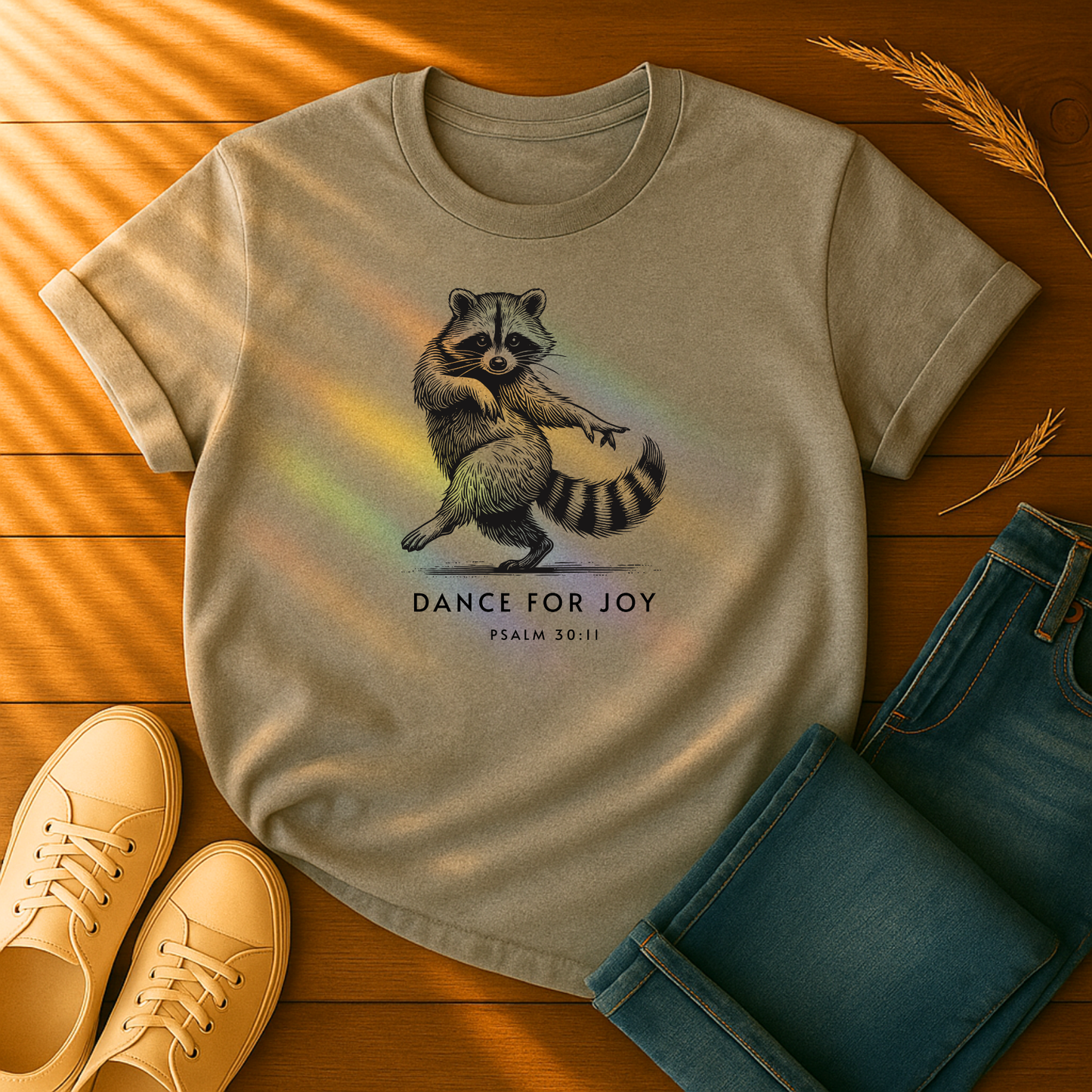 Raccoon Dance for Joy T-Shirt