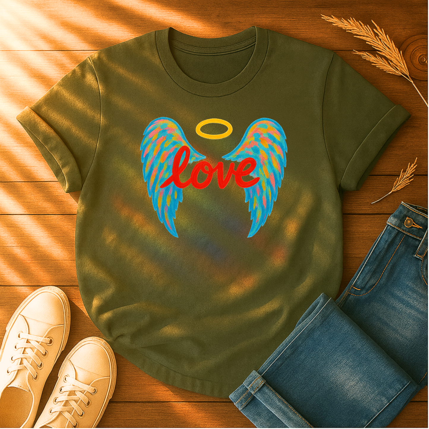 Love with Colorful Wings T-Shirt