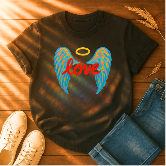 Love with Colorful Wings T-Shirt