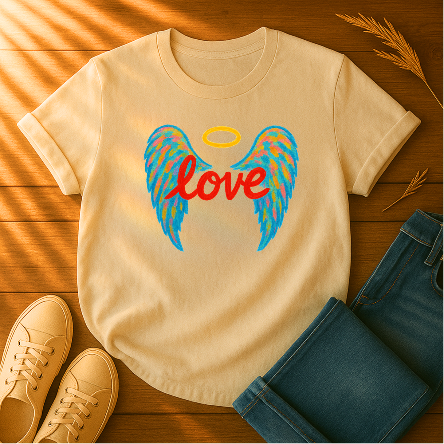 Love with Colorful Wings T-Shirt