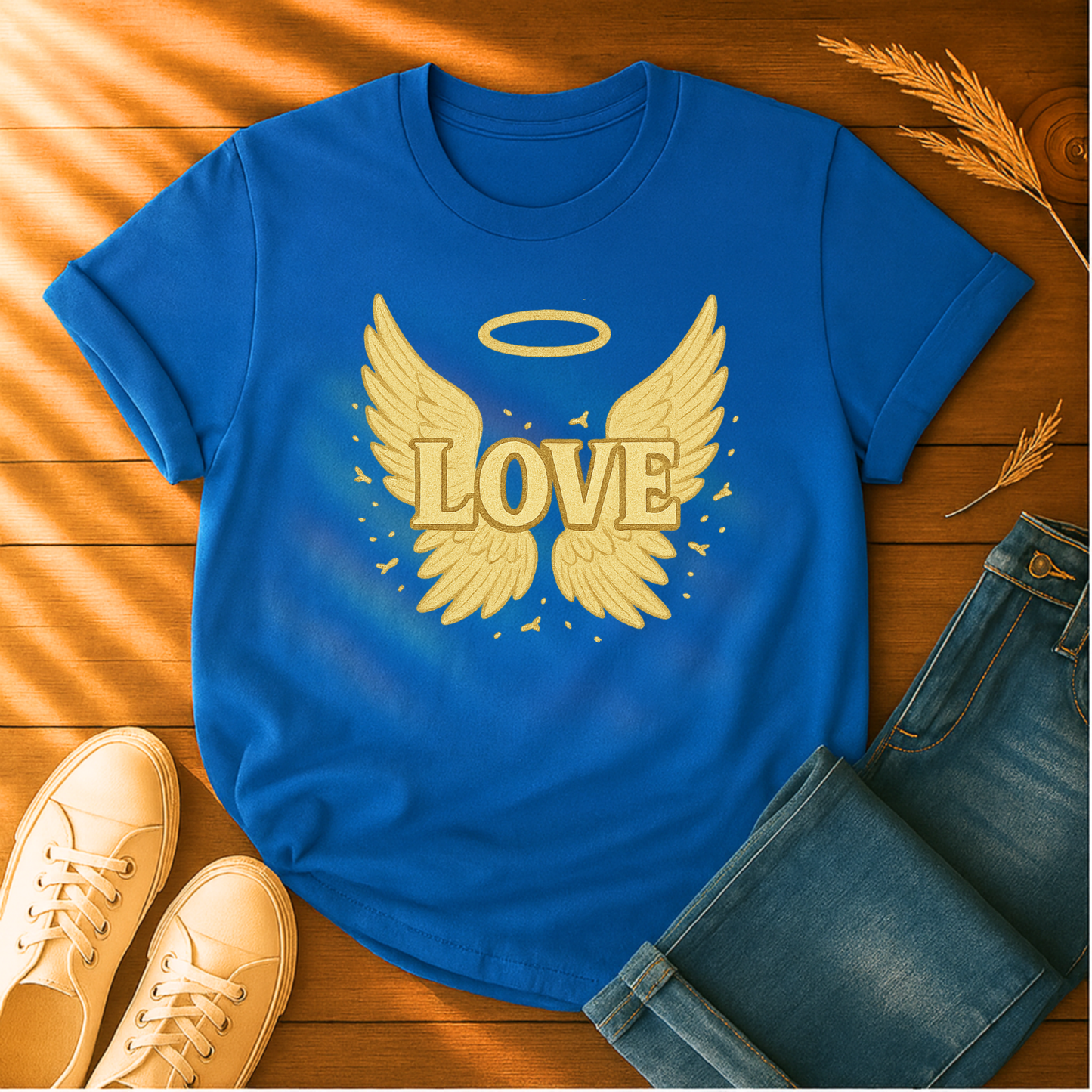 Gold Love with Wings T-Shirt