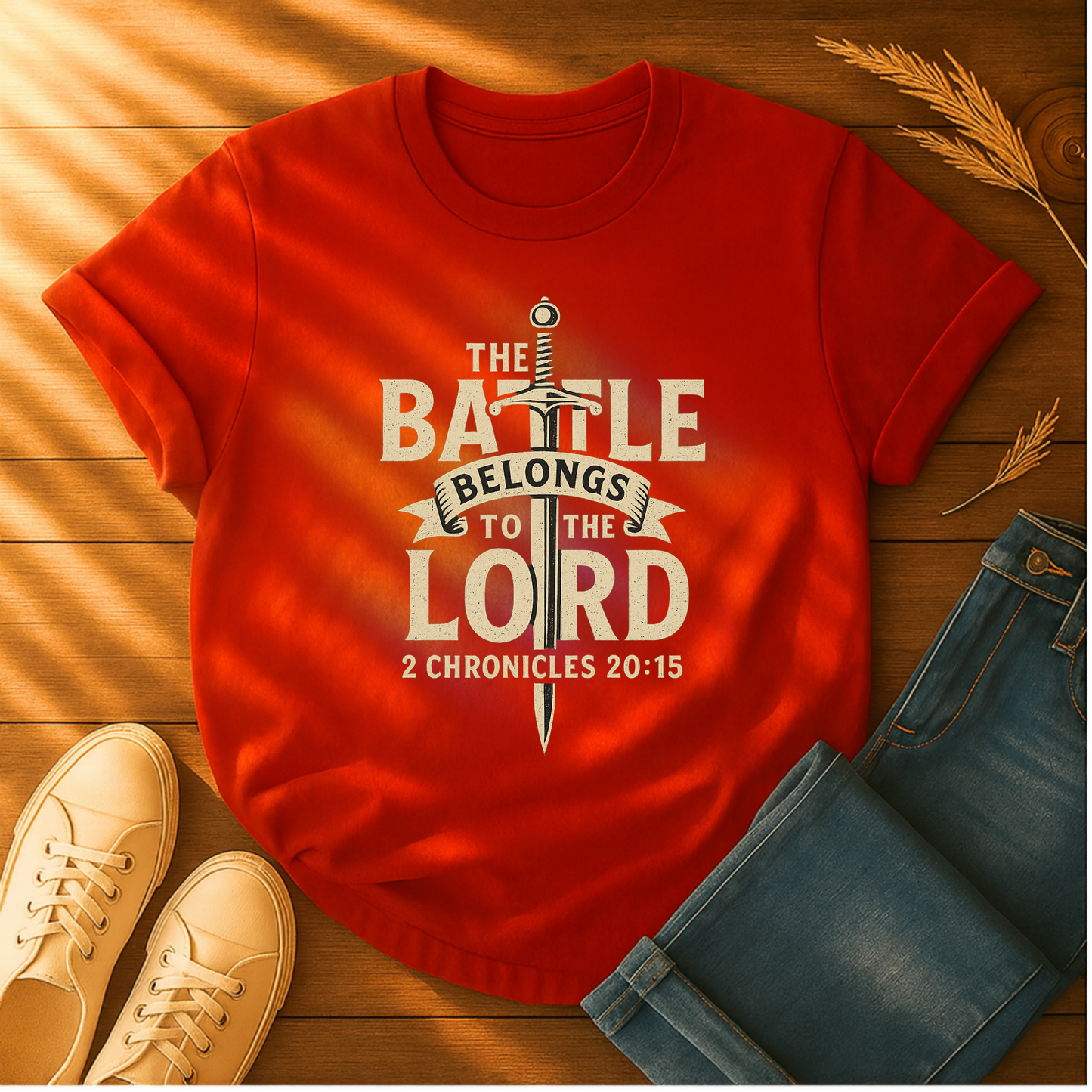 The Battle Belongs to the Lord T-Shirt