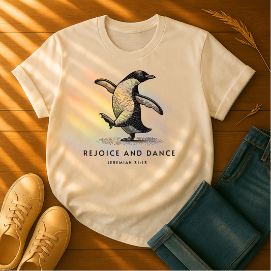 Penguin Rejoice and Dance T-Shirt
