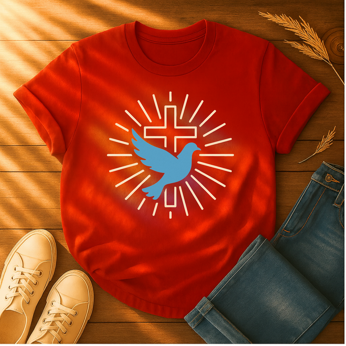 Blue Dove & Cross T-Shirt