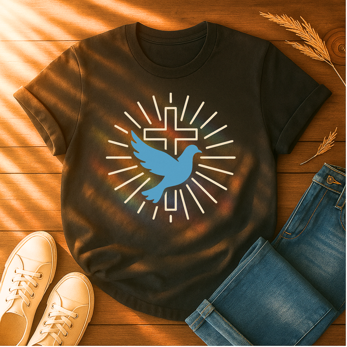 Blue Dove & Cross T-Shirt