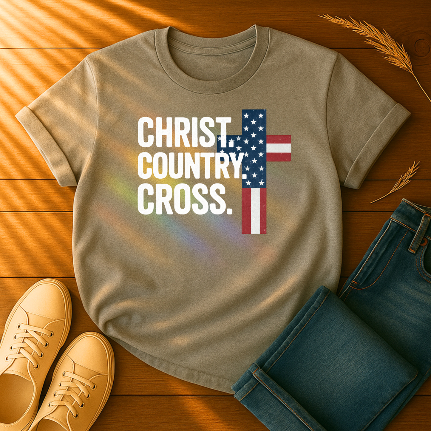 Christ. Country. Cross T-Shirt