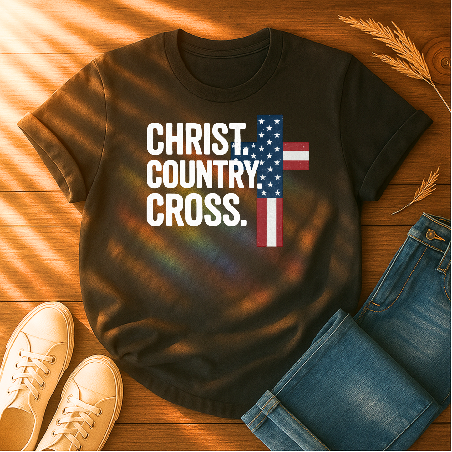 Christ. Country. Cross T-Shirt