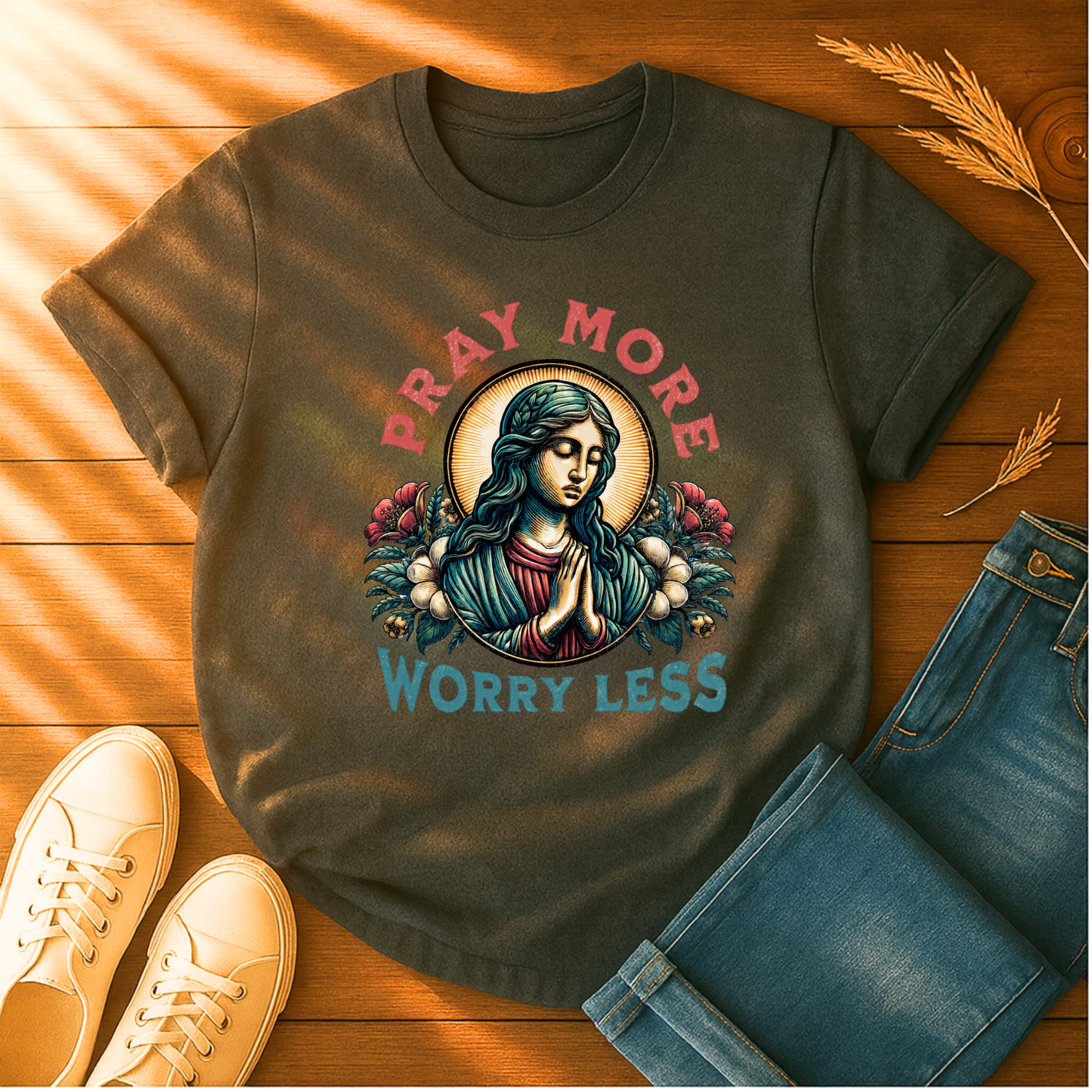 Pray More, Worry Less T-Shirt