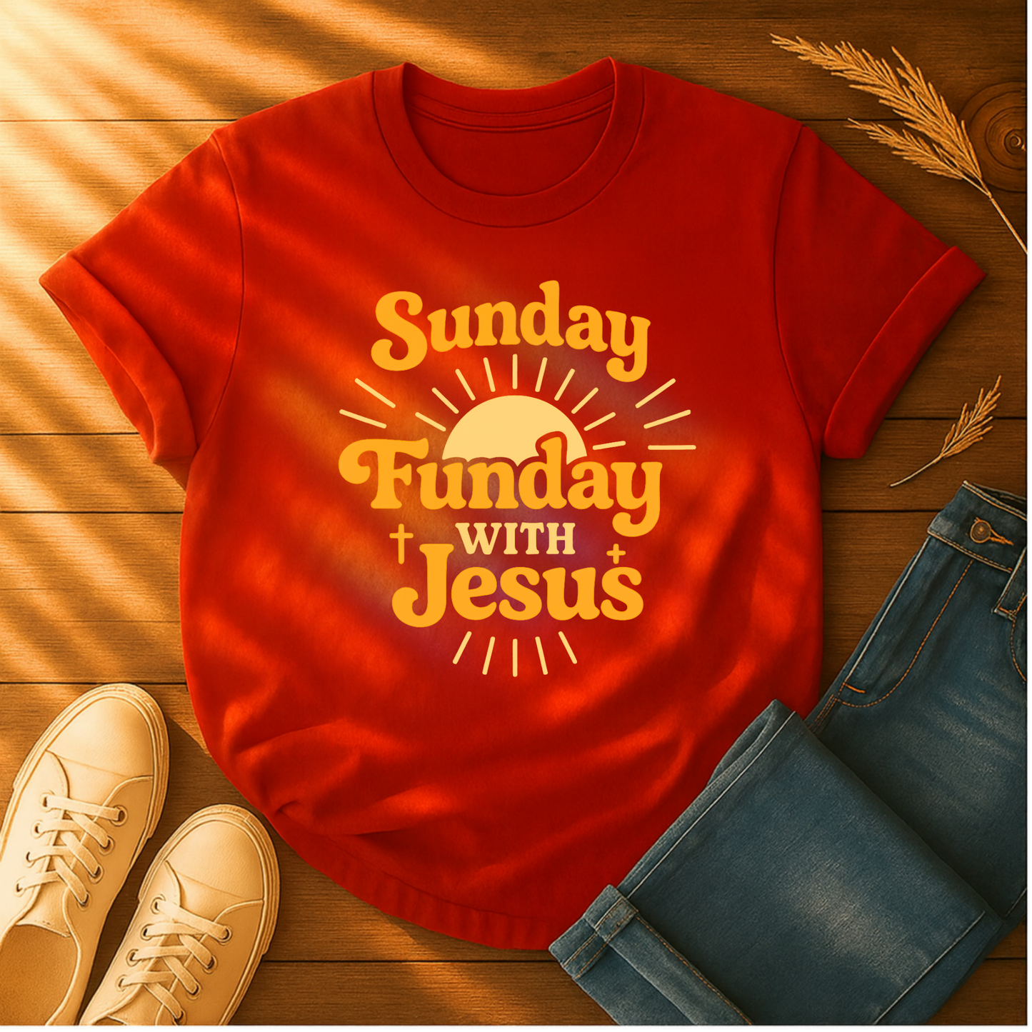 Sunday, Funday with Jesus T-Shirt