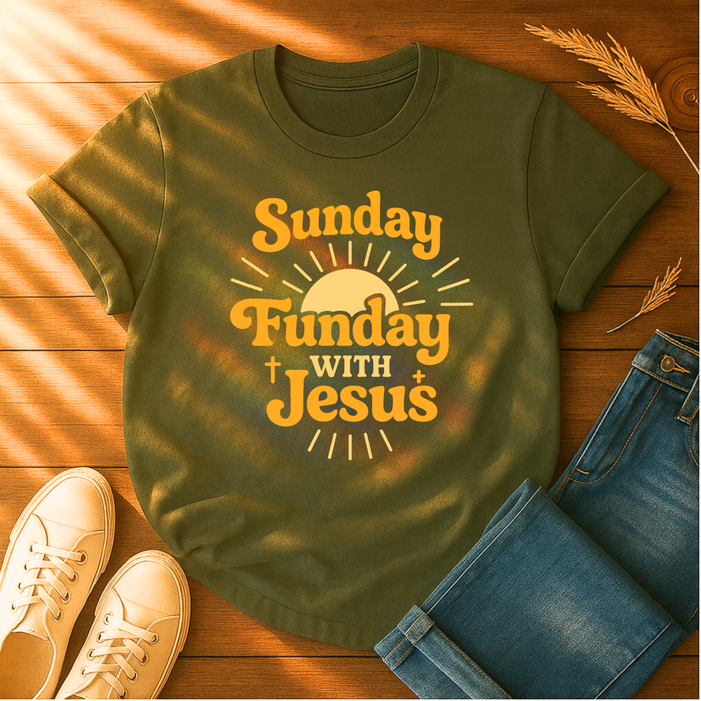 Sunday, Funday with Jesus T-Shirt