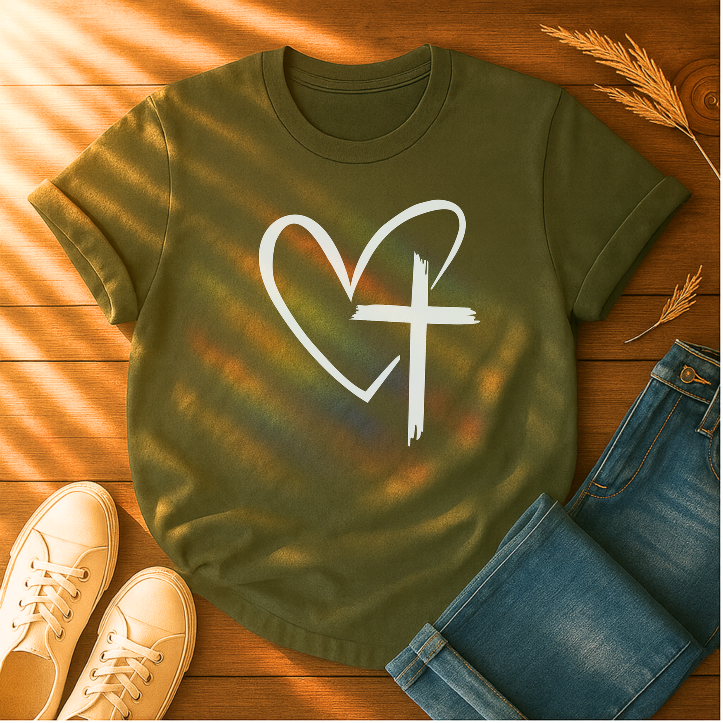 Heart & Cross T-Shirt