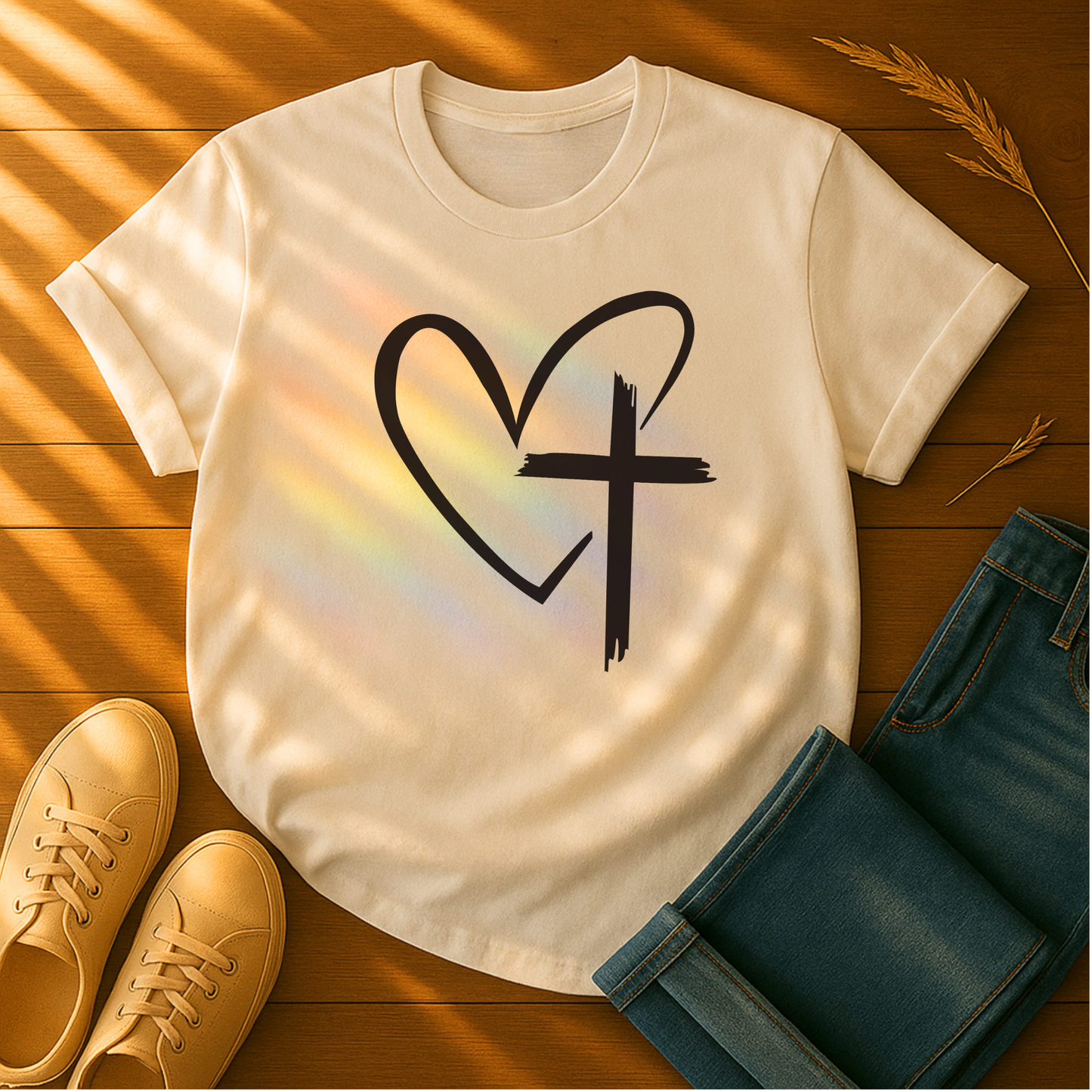 Heart & Cross T-Shirt