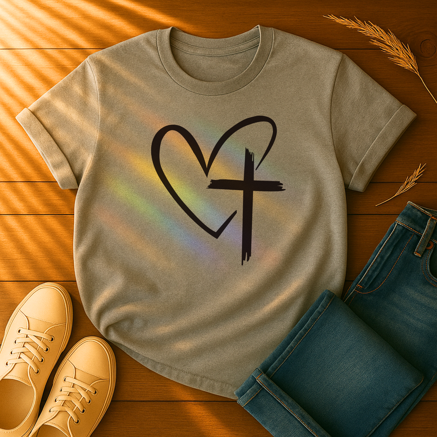 Heart & Cross T-Shirt