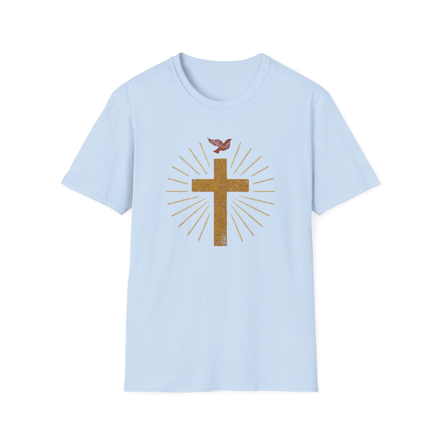 Golden Cross with Dove T-Shirt