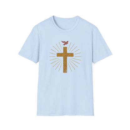 Golden Cross with Dove T-Shirt