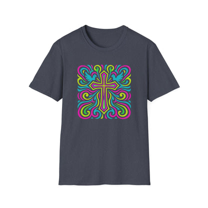 Colorful Cross with Doves T-Shirt