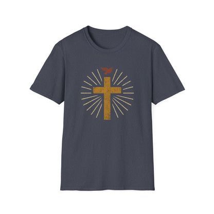 Golden Cross with Dove T-Shirt