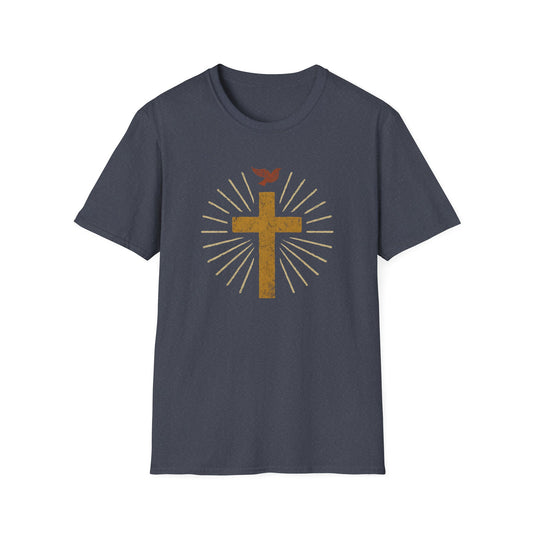 Golden Cross with Dove T-Shirt