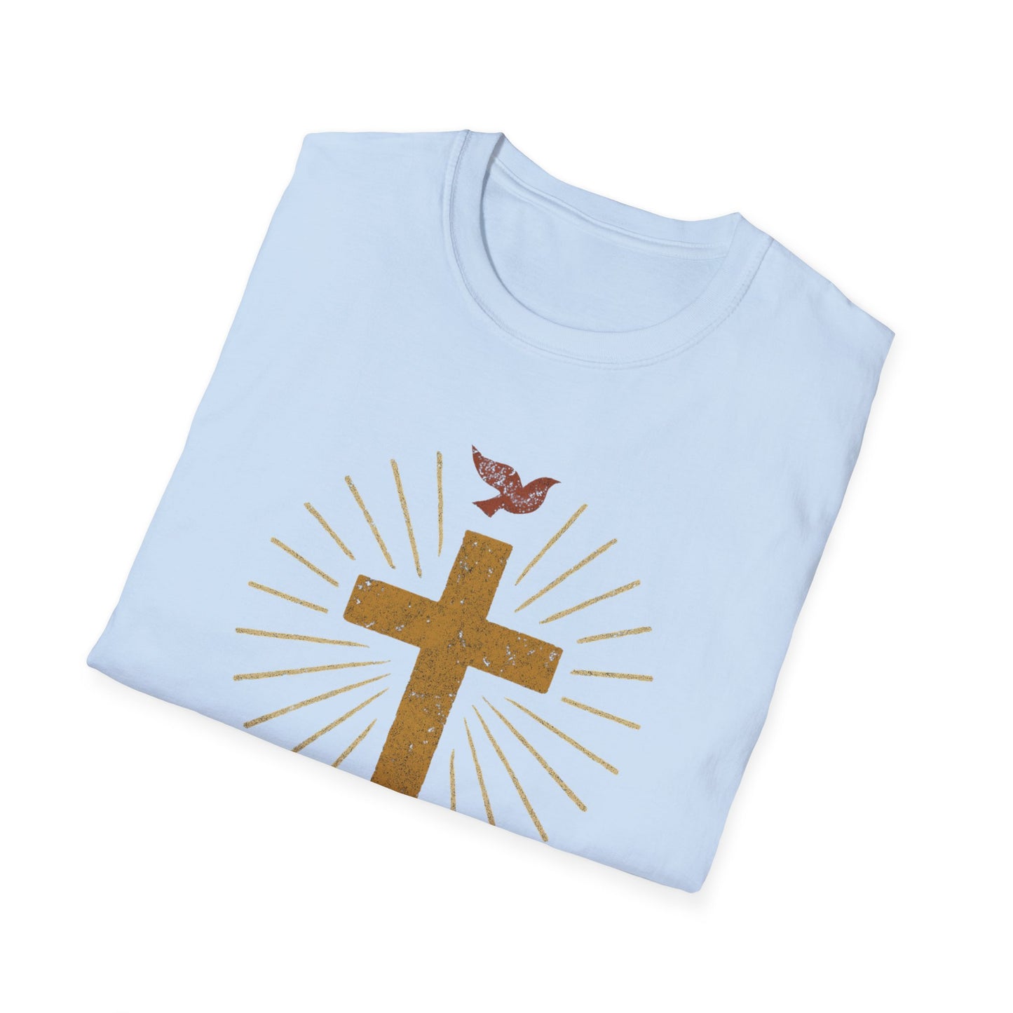 Golden Cross with Dove T-Shirt