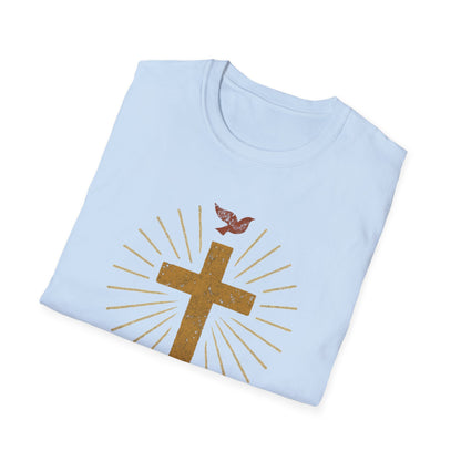 Golden Cross with Dove T-Shirt