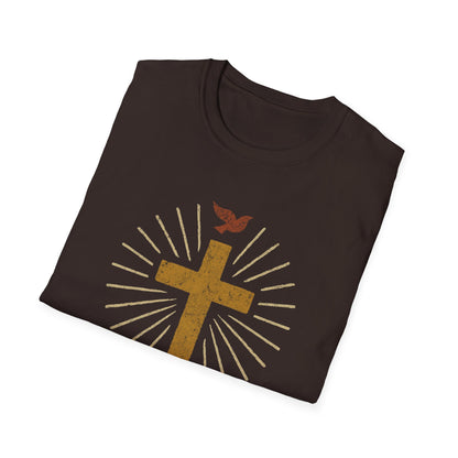 Golden Cross with Dove T-Shirt