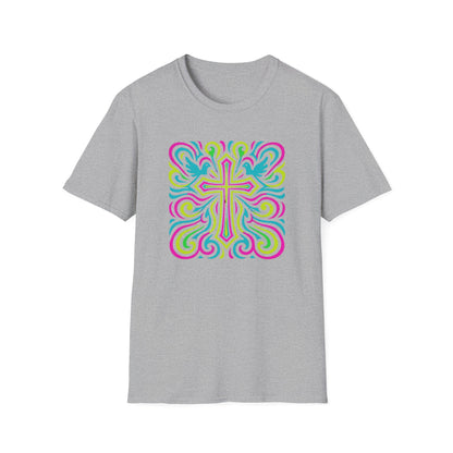Colorful Cross with Doves T-Shirt