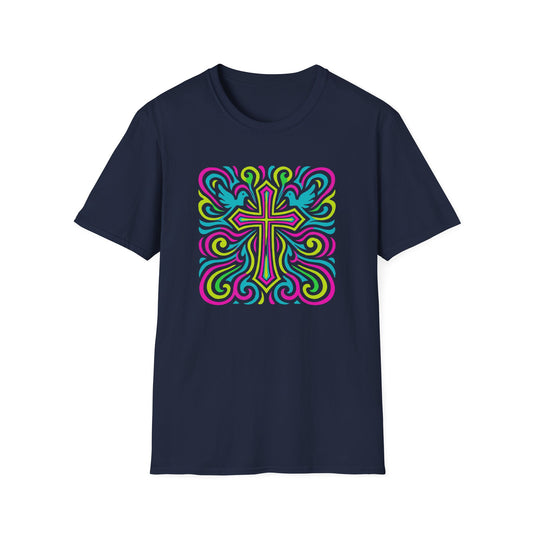 Colorful Cross with Doves T-Shirt