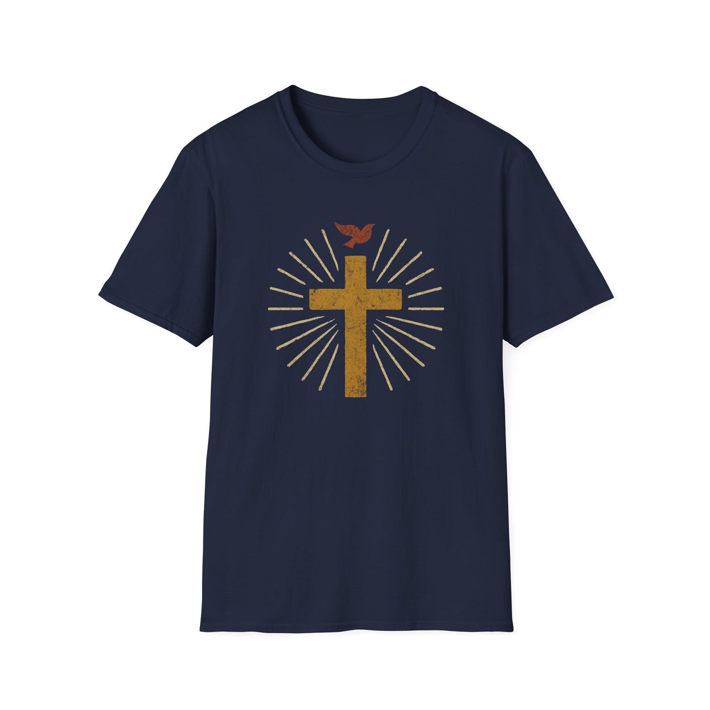 Golden Cross with Dove T-Shirt