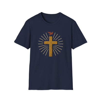 Golden Cross with Dove T-Shirt