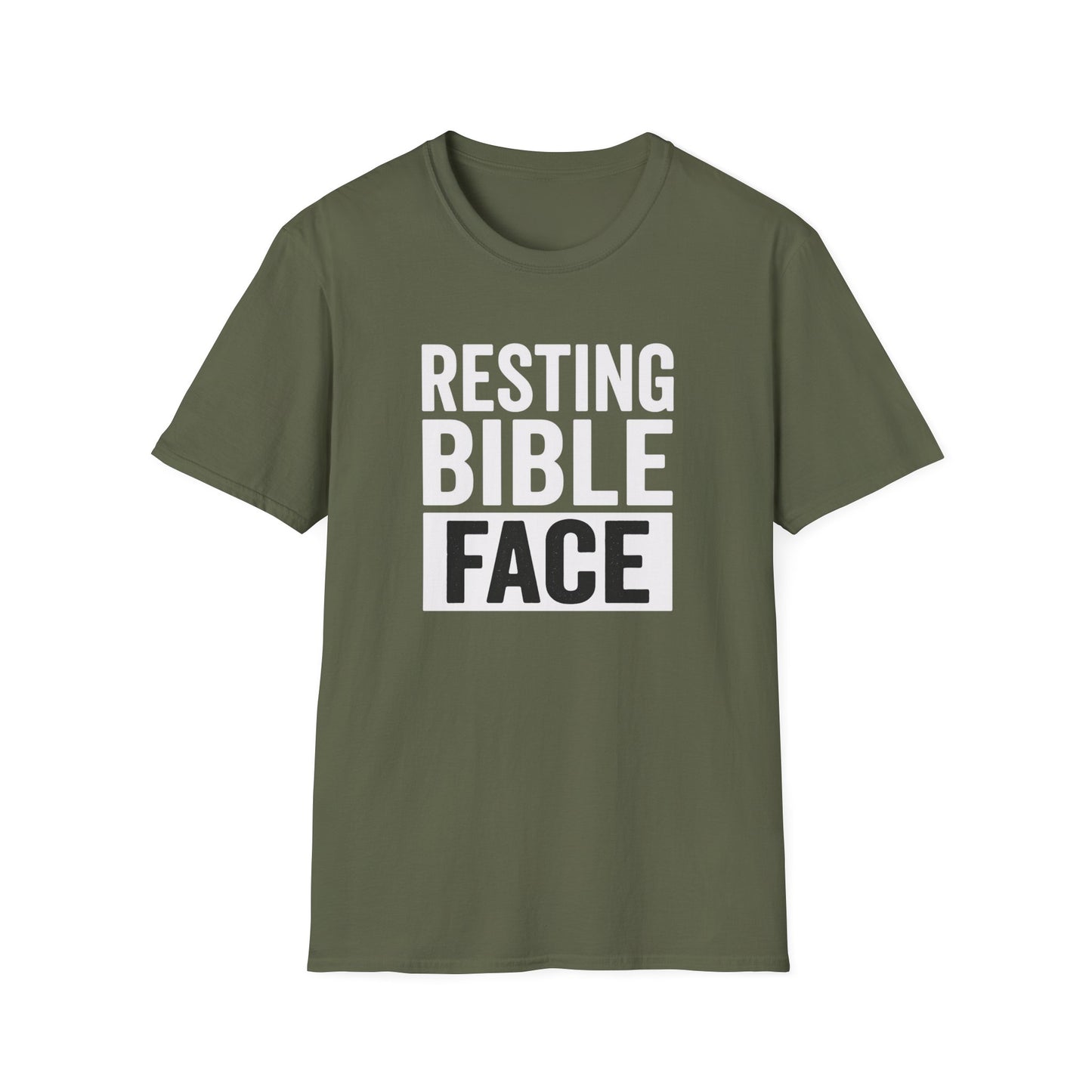 Resting Bible Face T-Shirt