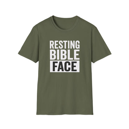Resting Bible Face T-Shirt