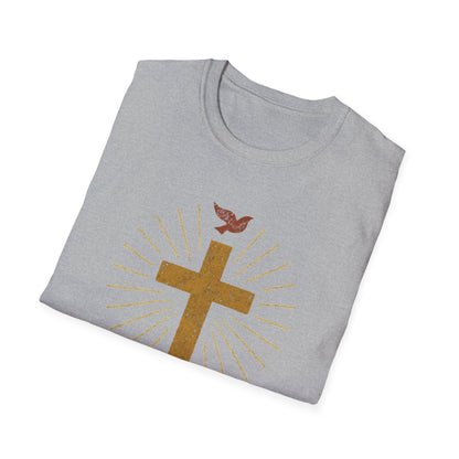 Golden Cross with Dove T-Shirt