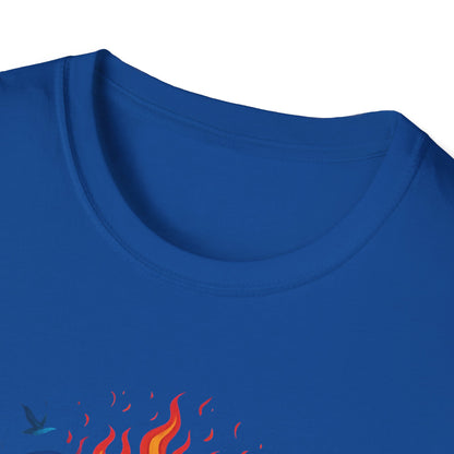 Colorful Cross with Fire T-Shirt