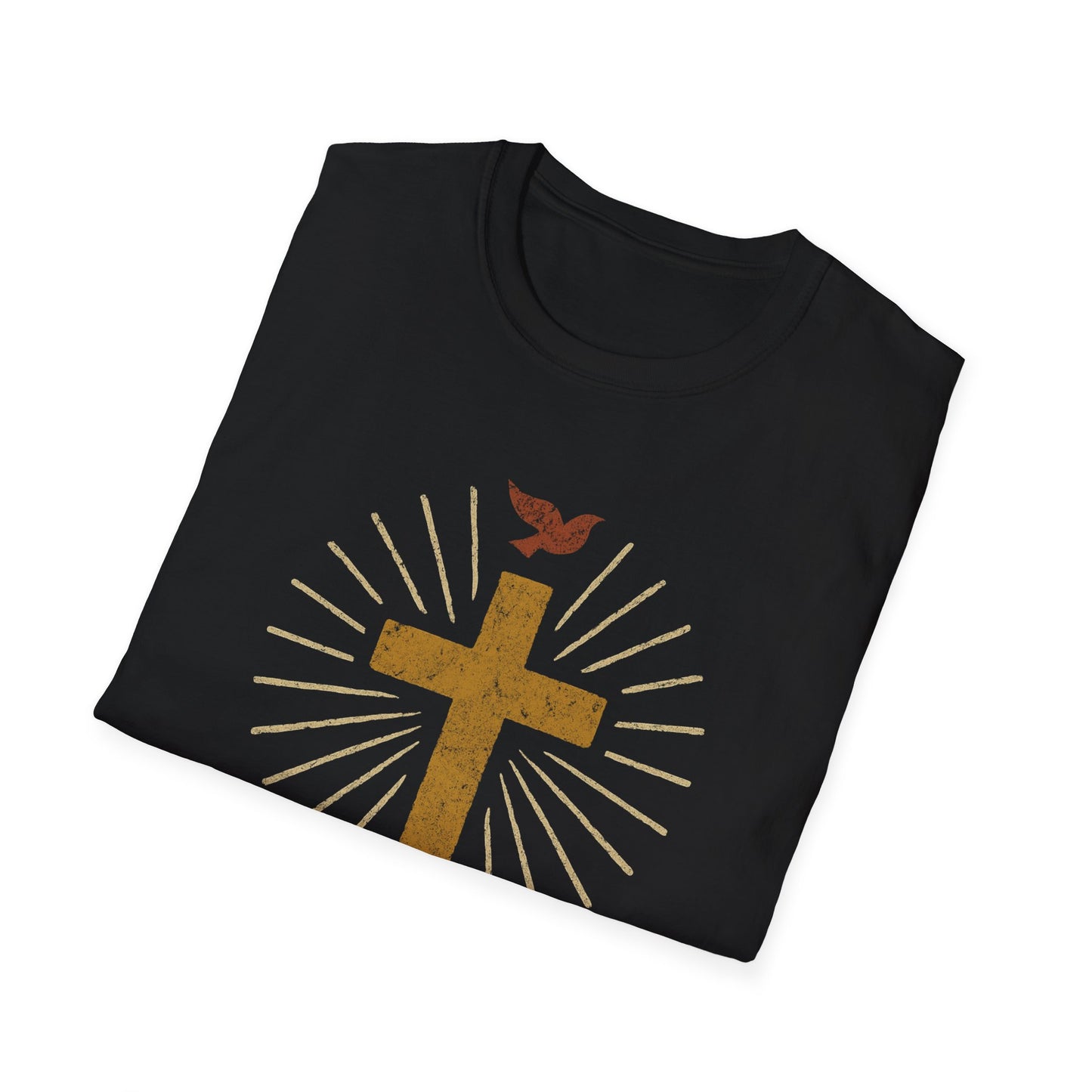 Golden Cross with Dove T-Shirt