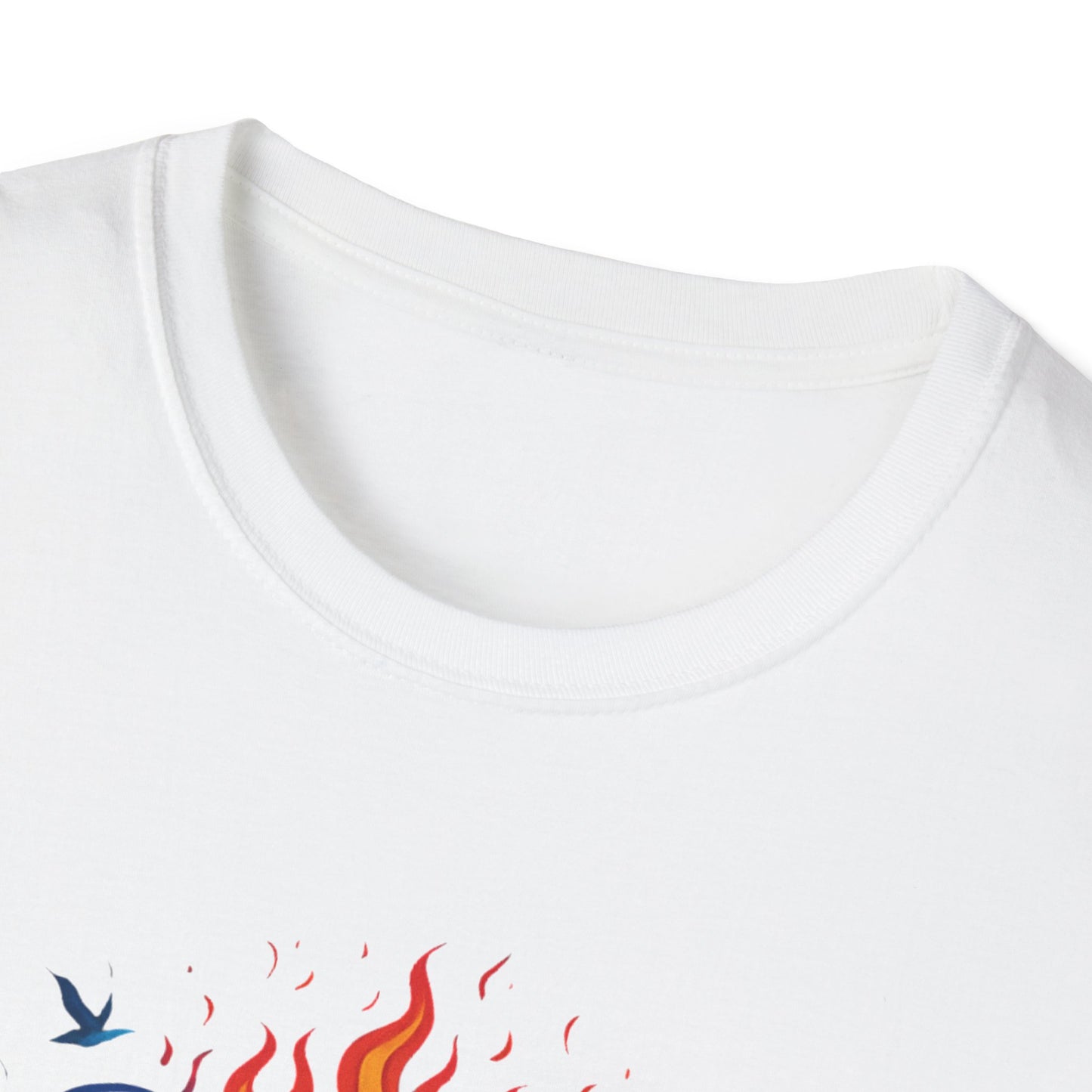 Colorful Cross with Fire T-Shirt