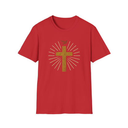 Golden Cross with Dove T-Shirt