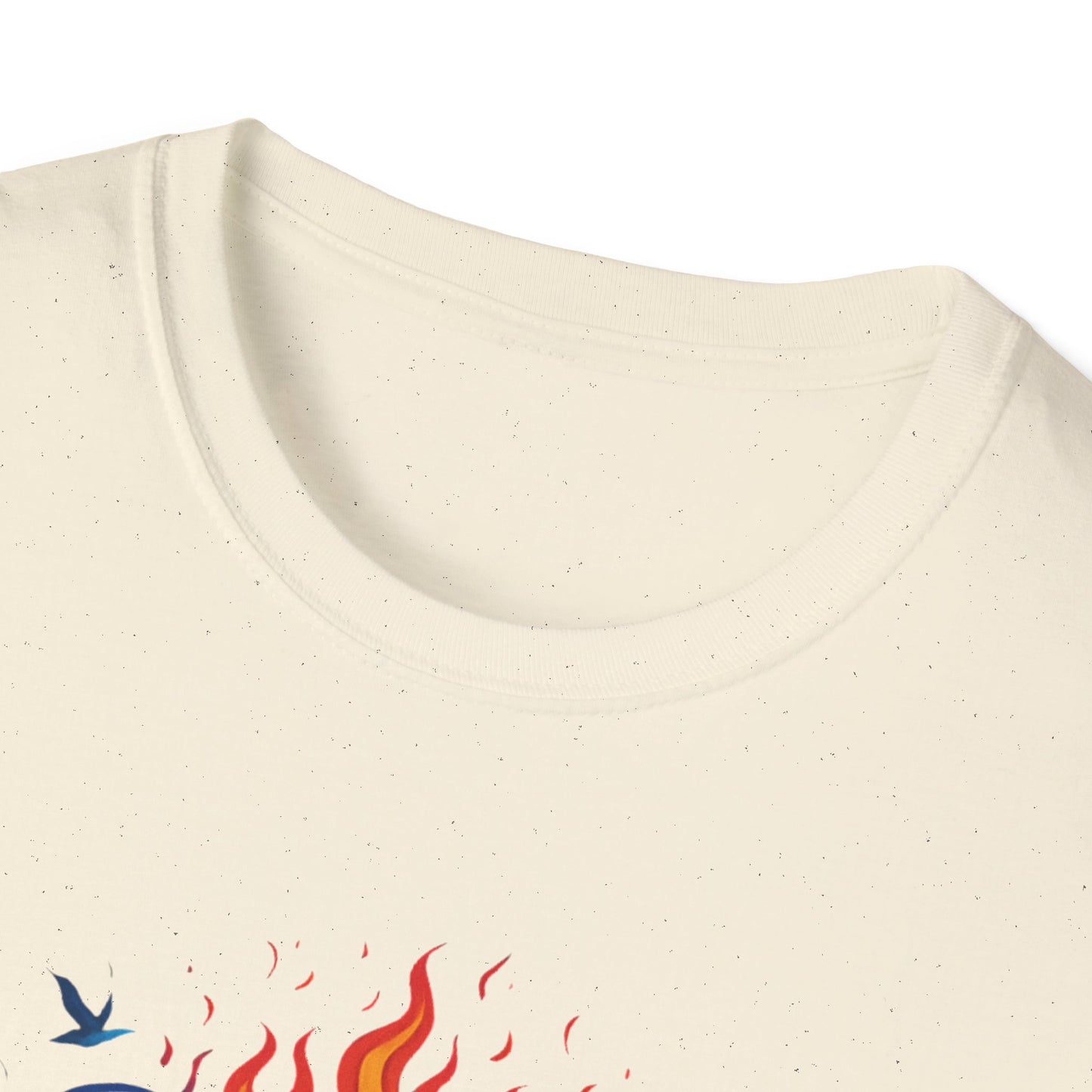 Colorful Cross with Fire T-Shirt