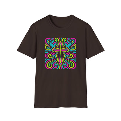 Colorful Cross with Doves T-Shirt