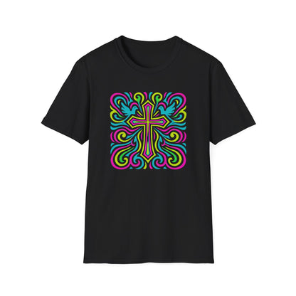 Colorful Cross with Doves T-Shirt